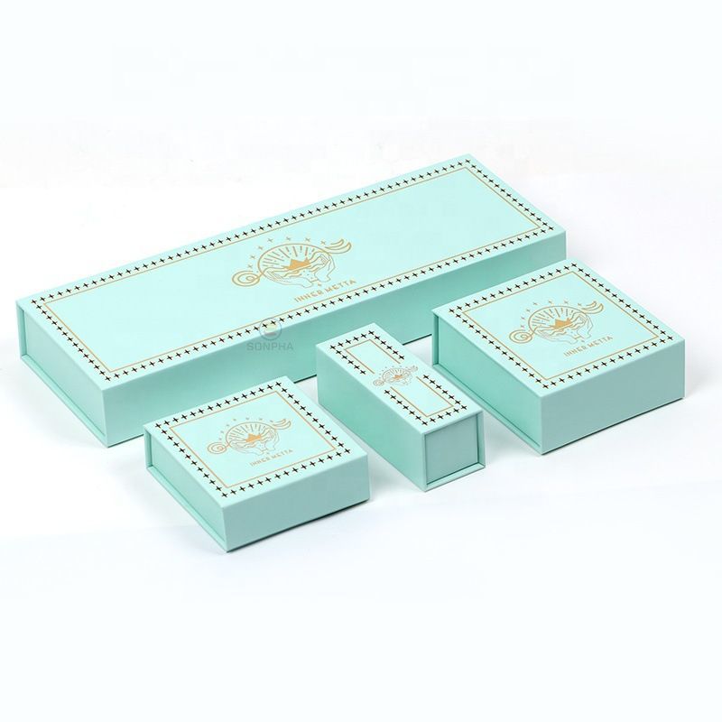 Custom Logo Printed Wedding Ring Romantic Bow Tie Lid and Base Cardboard Paper Packaging Jewelry Gift Box for Earrings Necklace Rings Bracelet