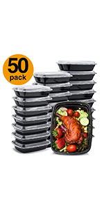 32oz  disposable meal prep containers with lids