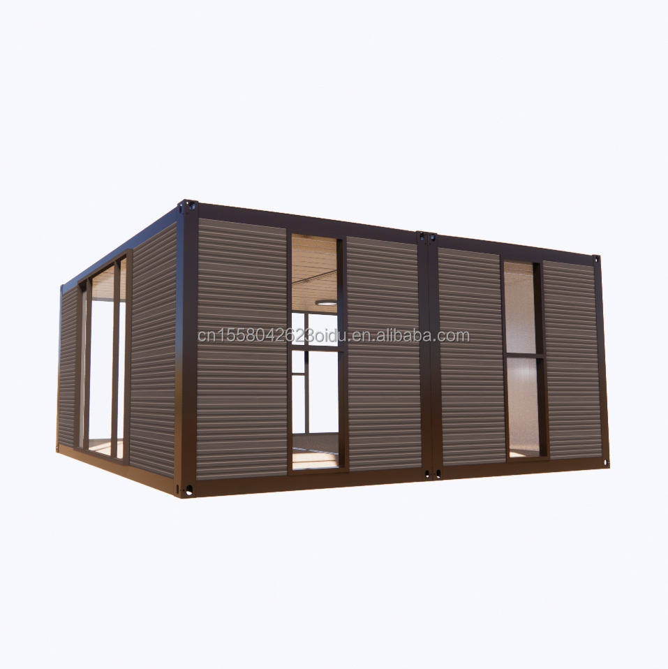 Modern 2 Bedroom Prefab Steel Expandable Container House for Mall Application Customized Color Design