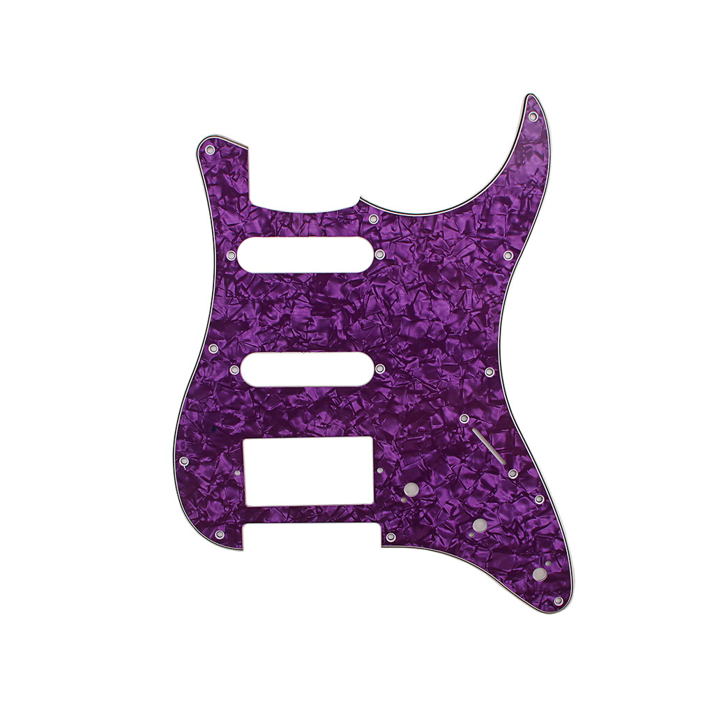 SSH 3-Ply Pickguard With Screw Mount 11 Holes For FD ST Electric Guitar Scratch Plate Guitar Accessories Parts