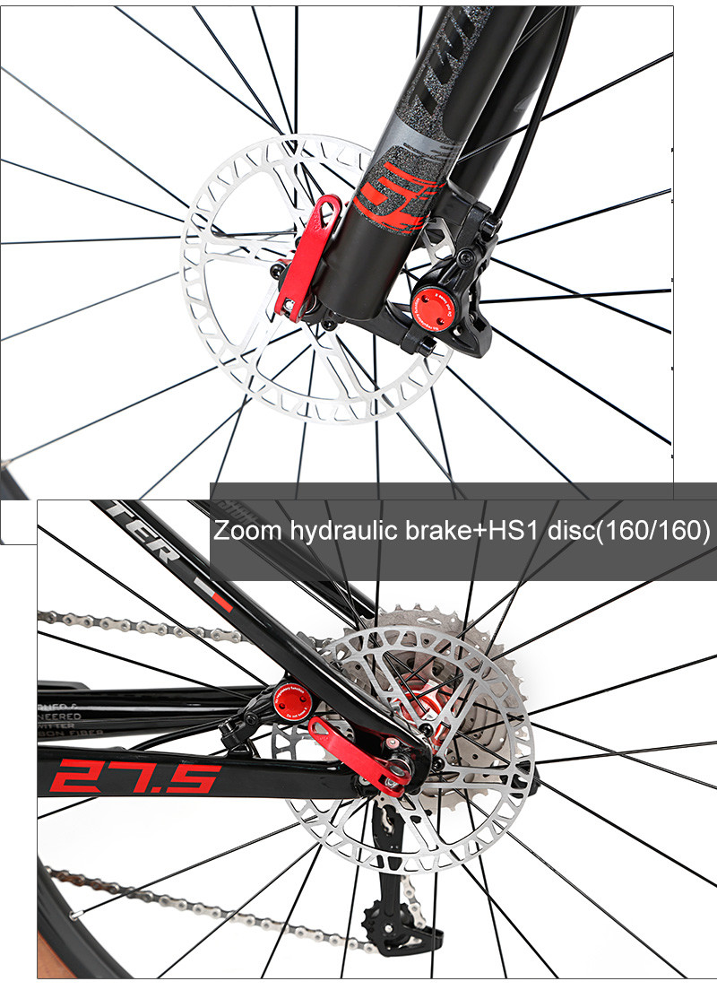 Carbon Fiber mountain bike 27.5 29 inch hydraulic brake MTB Bicycle for adult