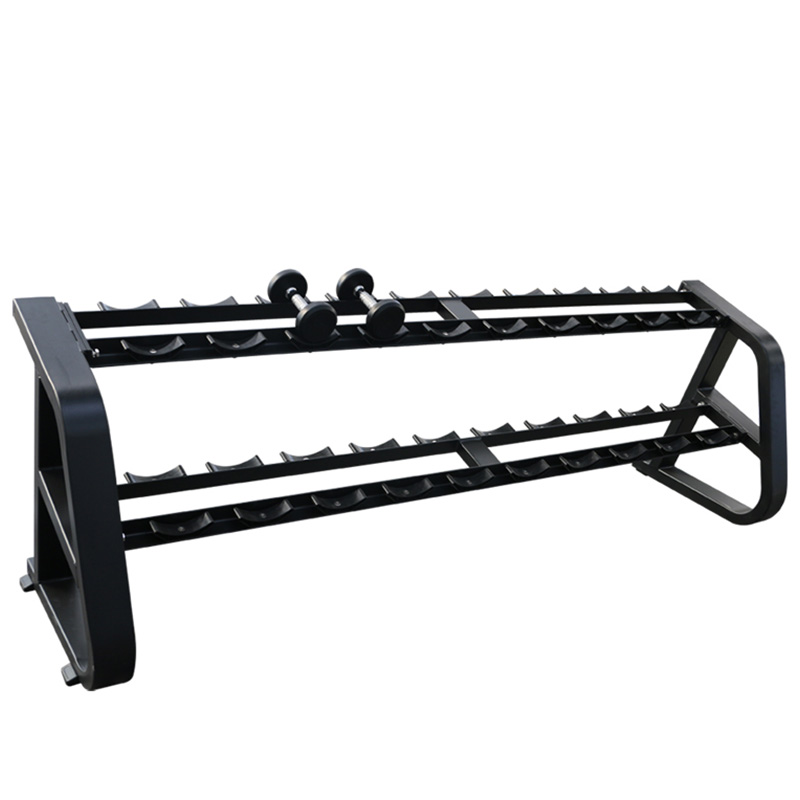 Gym Equipment Dumbbell Sets Rack Free 2 Layers Dumbbell Rack Set Rack for Sale