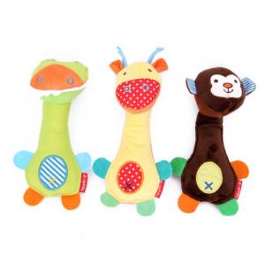 China Newborn Soft Toys Hand Ring Lovely Zoo Series Baby Plush Hand Ring on sale