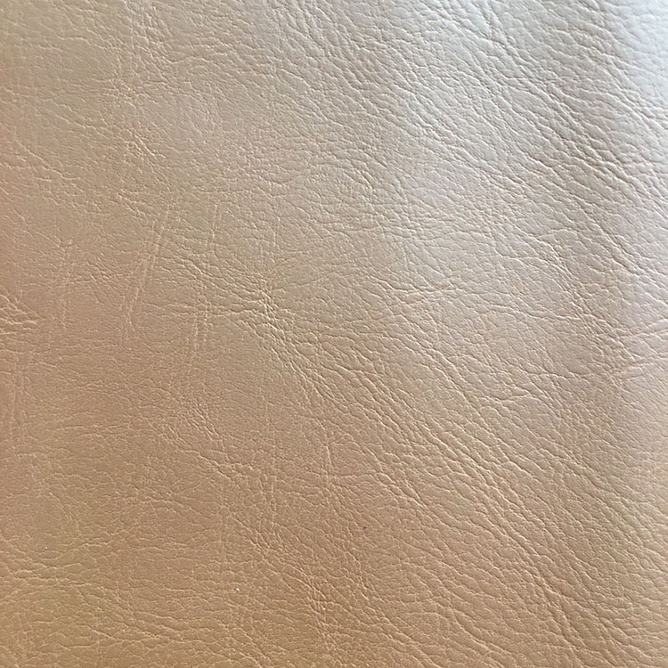 Solid Color PU Leather Fabric Waterproof Woven Backing Design Smooth