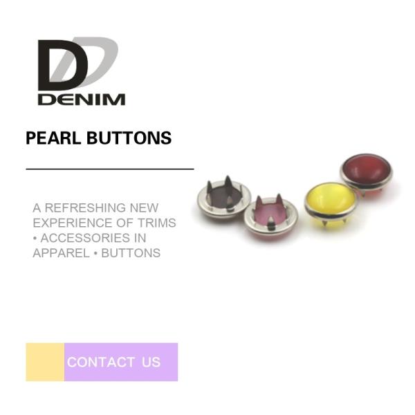 Kids Fabric Four Parts Pearl Snap Buttons