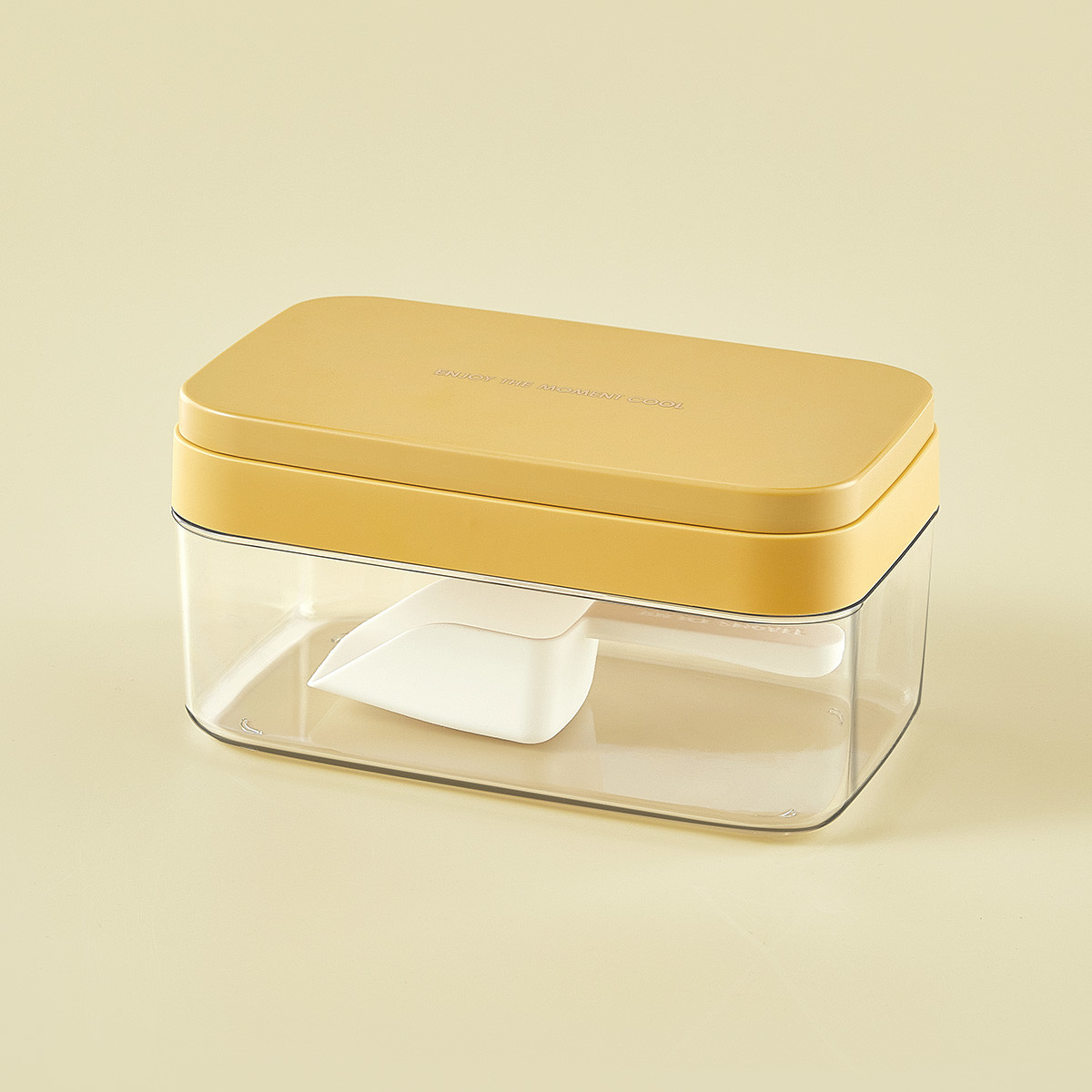 Fancy Beverages Press Type Cocktail Ice Cube Tray With Ice Storage Bin