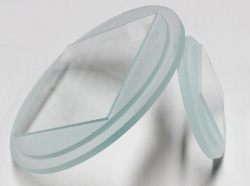 3 Layers Tempered Step Glass Optical Grade Round / Square High Borosilicate Glass Smooth Surface