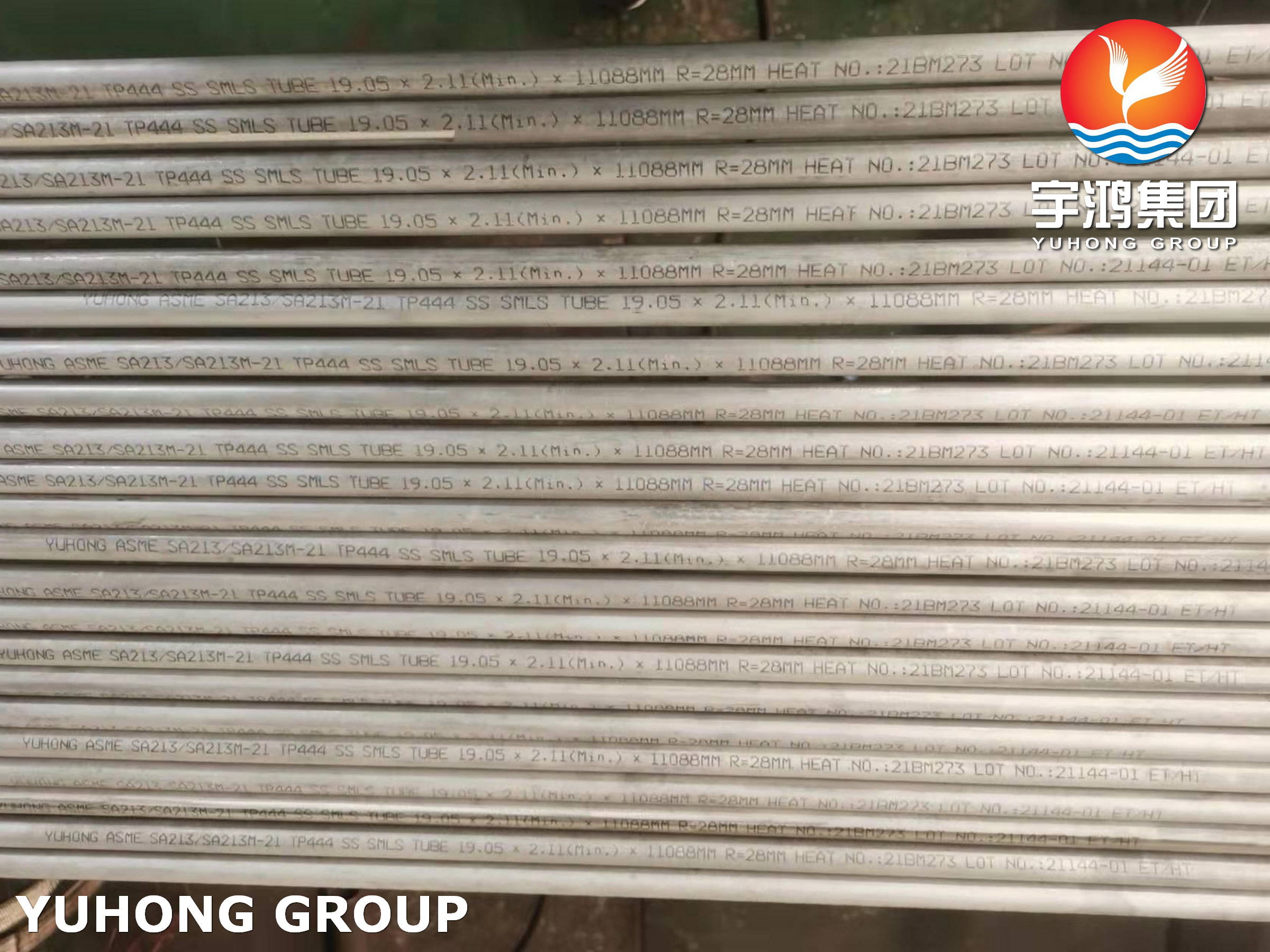 High Thermal Conductivity ASTM A213 TP444 1.4521 UNS S44400 Seamless Tube