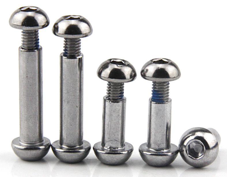 Stainless Steel Hex Drive Binding Barrels and Screws Button Head Nylok Butt Screws