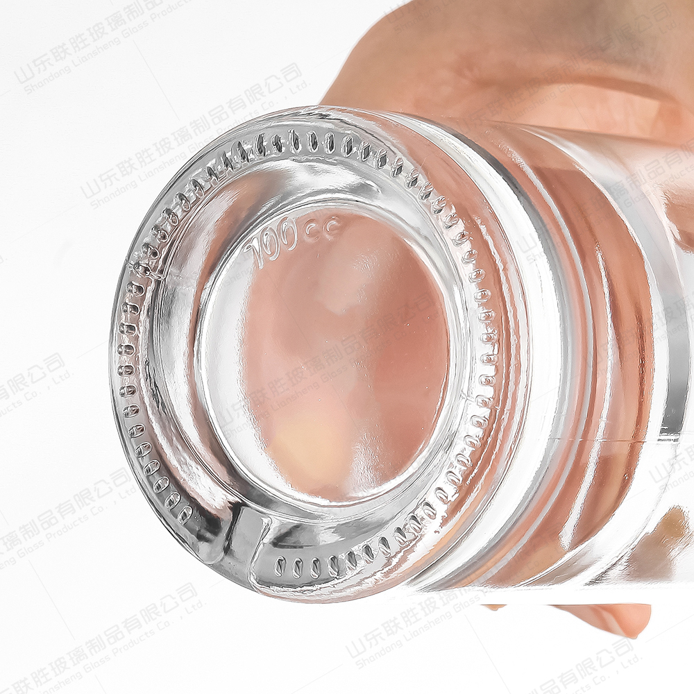 Rubber Stopper Sealing Type 375ml Glass Bottle for Custom Logo Liquor Vodka and Tequila