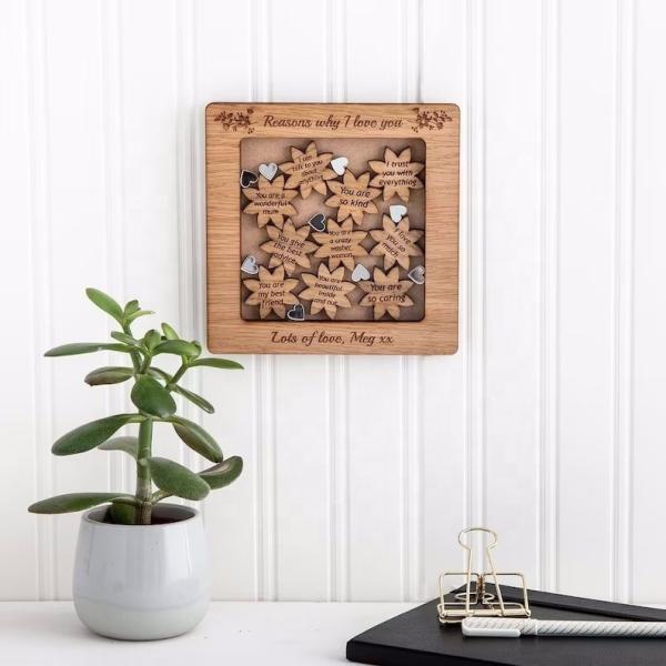 Personalised Mothers Day Gift from Daughter Unique gift for Mum Things wooden