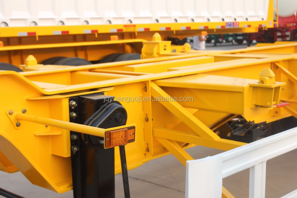 Fuwa Bpw Optional Axle 40 Feet 3 Axles Skeleton Semi Trailer for Container Transportation