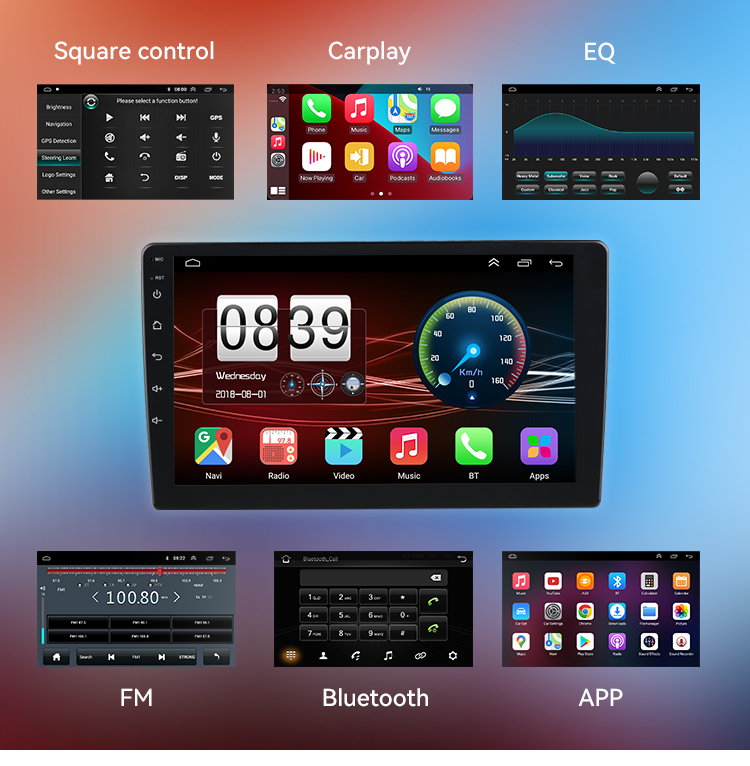 9 inch 2din android 9.0 Phonelink USB car mp5 stereo radio for Toyota Corolla 2007-2013