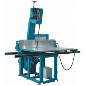 PU / Polyurethane Vertical Foam Cutting Machine , High Density Foam Cutter