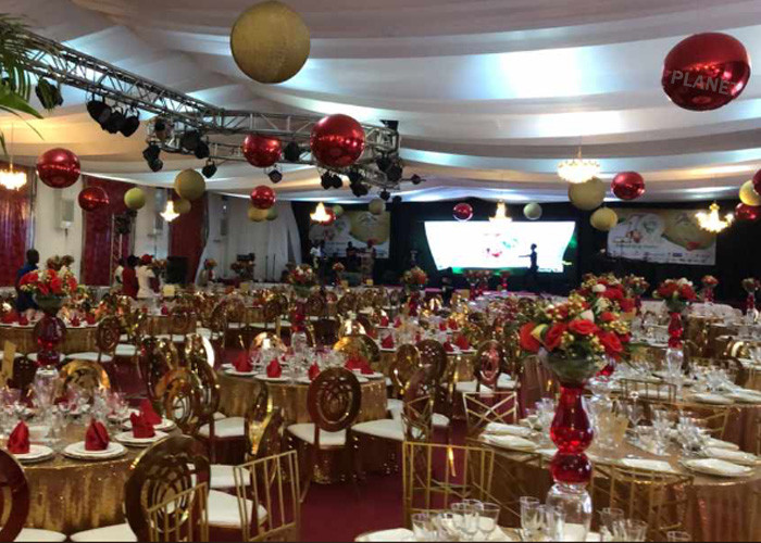 Christmas Decorative Ball 60cm Red PVC Inflatable Mirror Ball