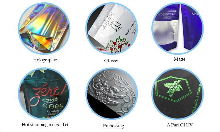Zipper Die Cut Mylar Bags For Packaging Candy Cookies OEM Logo Design