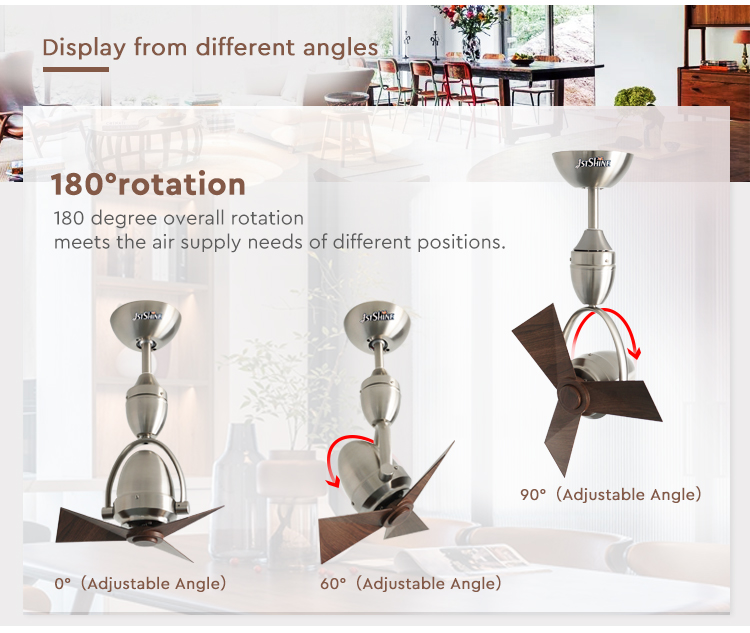 Experience Comfort and Convenience with 1stshine 180 Degree Rotatable Ceiling Fan