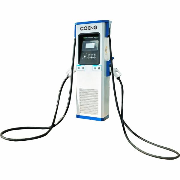 Floor Installation EV Charging Station Box 7-Inch Touch Screen Display Full