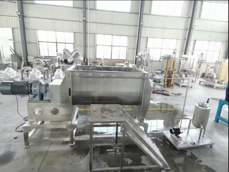 Double Shaft Farm Mushroom Compost Substrate Dry Mix 200L Fertilizer Mixer