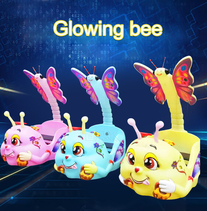 350W Glowing Bee Entertainment Kids Bumper Car Riding Game