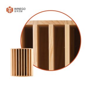 3D Wooden Acoustic QRD Sound Diffuser For Music Studio With Various Burlywood