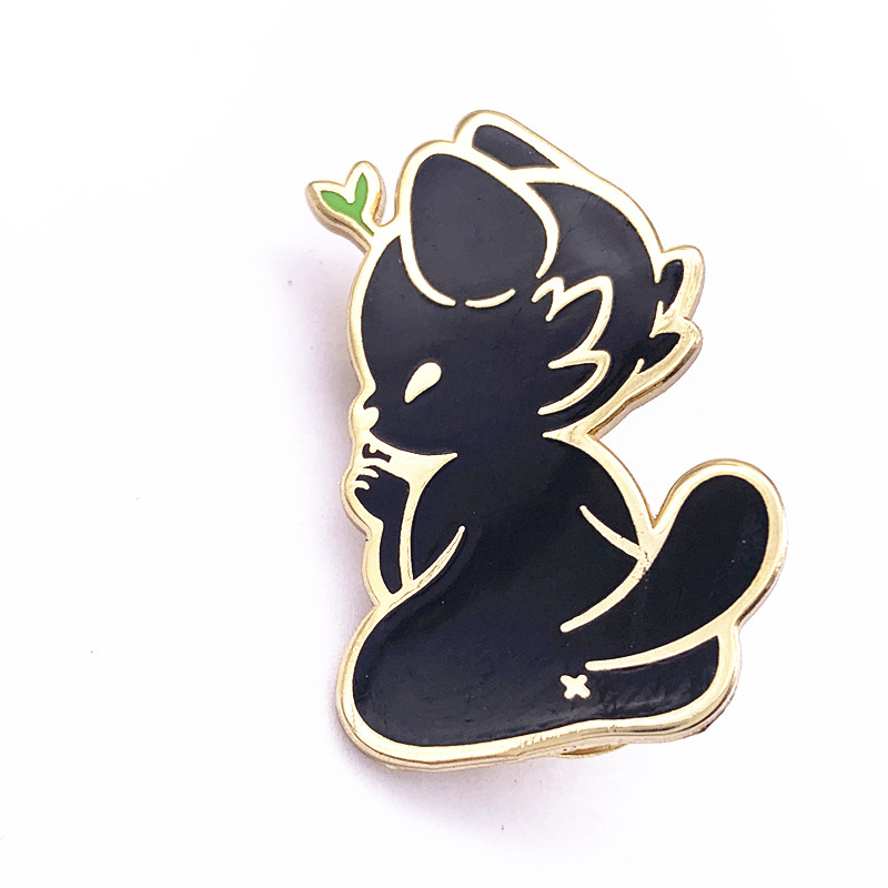 3D Wing Custom Metal Badges , Plated Gold Metal Enamel Pin Badges