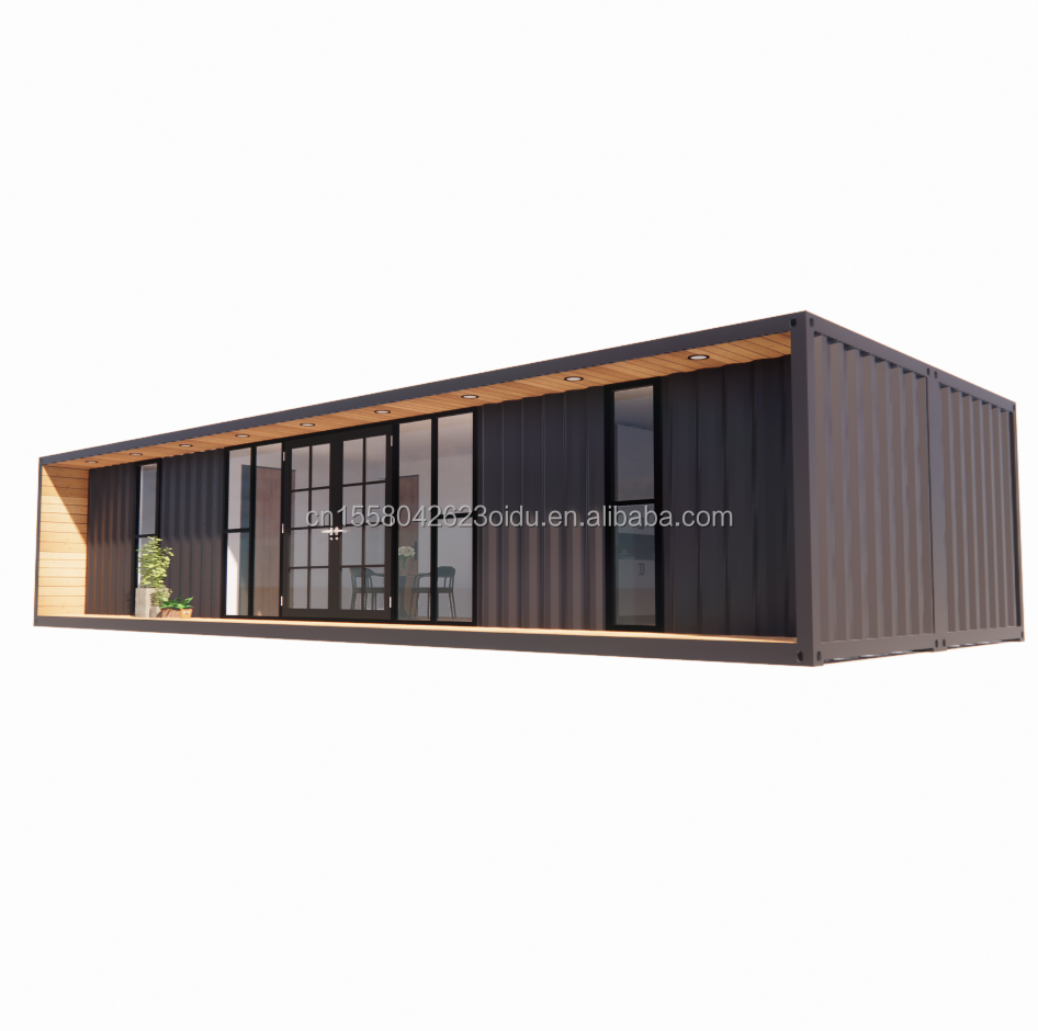 Main Structure Galvanized Steel Square Tubes Luxury 2 Bedrooms Flat Container Module for Convenient House in 20ft or 40ft