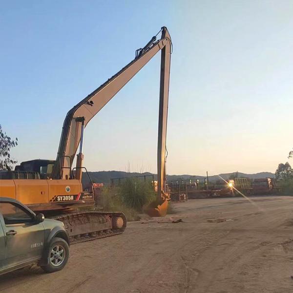River And Sea Dredging Long Reach Excavator Boom Arm ,​ CAT320D Excavator Long