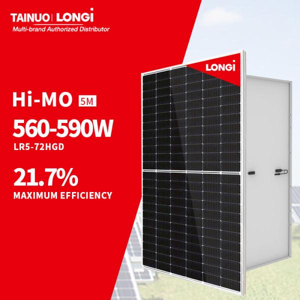 LONGi Hi Mo 7 LR5-72HGD 560-590M N Type HPDC Solar Module 580W 575W 570W 585W