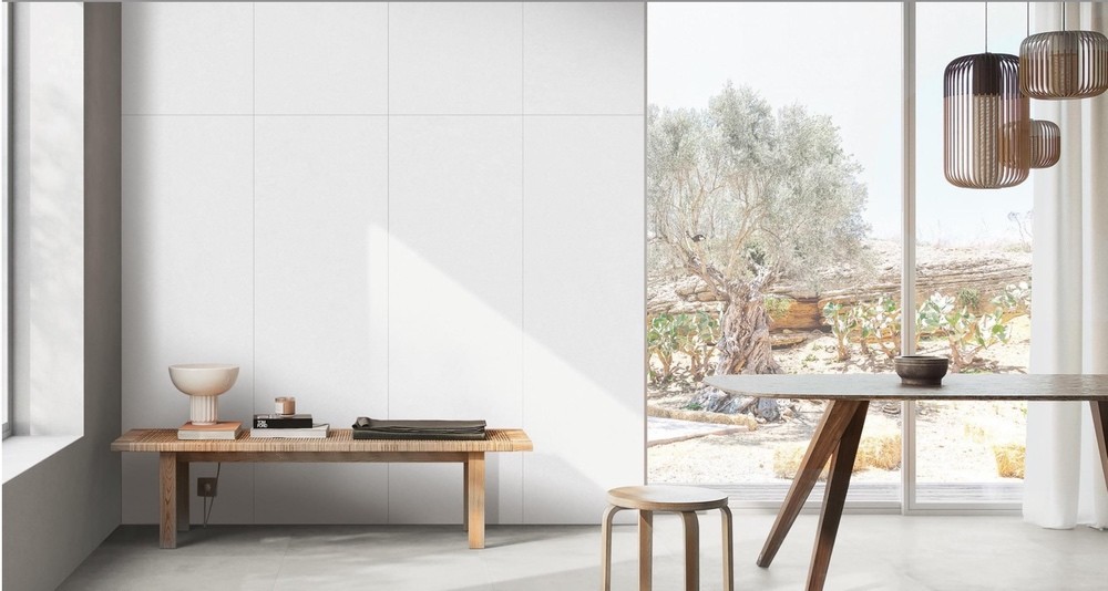 Firebrick And Stylish Light Gray 400x1200mm Matt Porcelain Glazed Tiles For Living Room And Kitchen