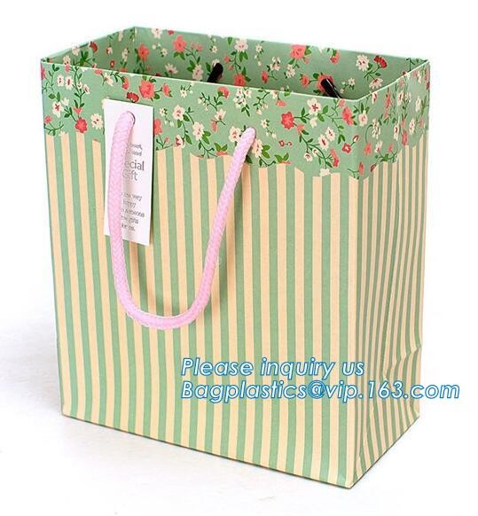 Luxury Paper Gift Carrier Shopping Bag Party Bag with Handles,printed paper carrier bag for apparel shopping bag, bageas