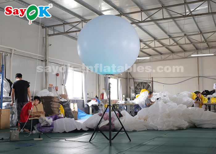 Inflatable Stand Tripod Balloon Lighting Decoration For Street , Backyard