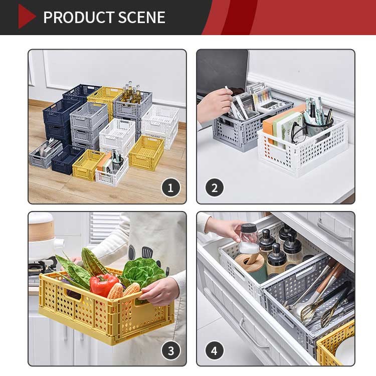 Sonsill Multiscene Thickened Plastic Household Storage Containers Washable Rectangle