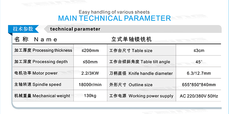 High Speed Vertical Woodworking Milling Router Machine MX5115 with 900mm Y Axis Travel