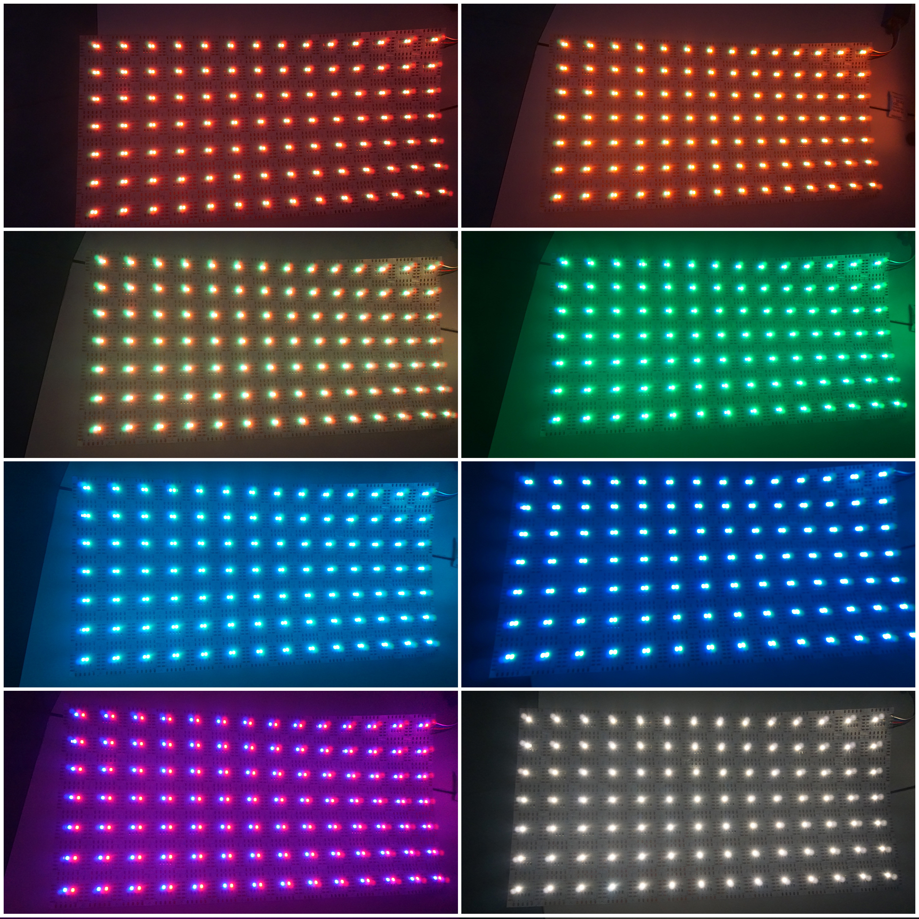 Flexible RGB+W LED Panel LED Strip IP20 24V 240mm Width Led Background Lighting
