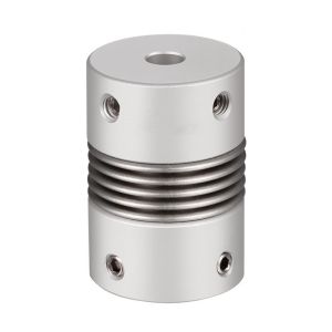 GR65*81 Flexible Bellows Shaft Coupling Assembly For Servo Motor 2 Inch M6