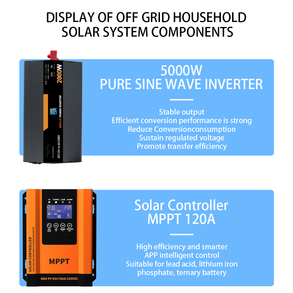 5KW All In One Solar Power System Complete Off Grid Solar Power Kits For Homes