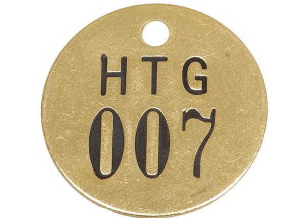 General Purpose Brass Interlocking Number Stencils 3/16" Hole Size Black / Gold