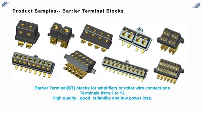 Car Amplifier Barrier Terminal Block , 8 Position Terminal Strip BT08-001A BT8-93
