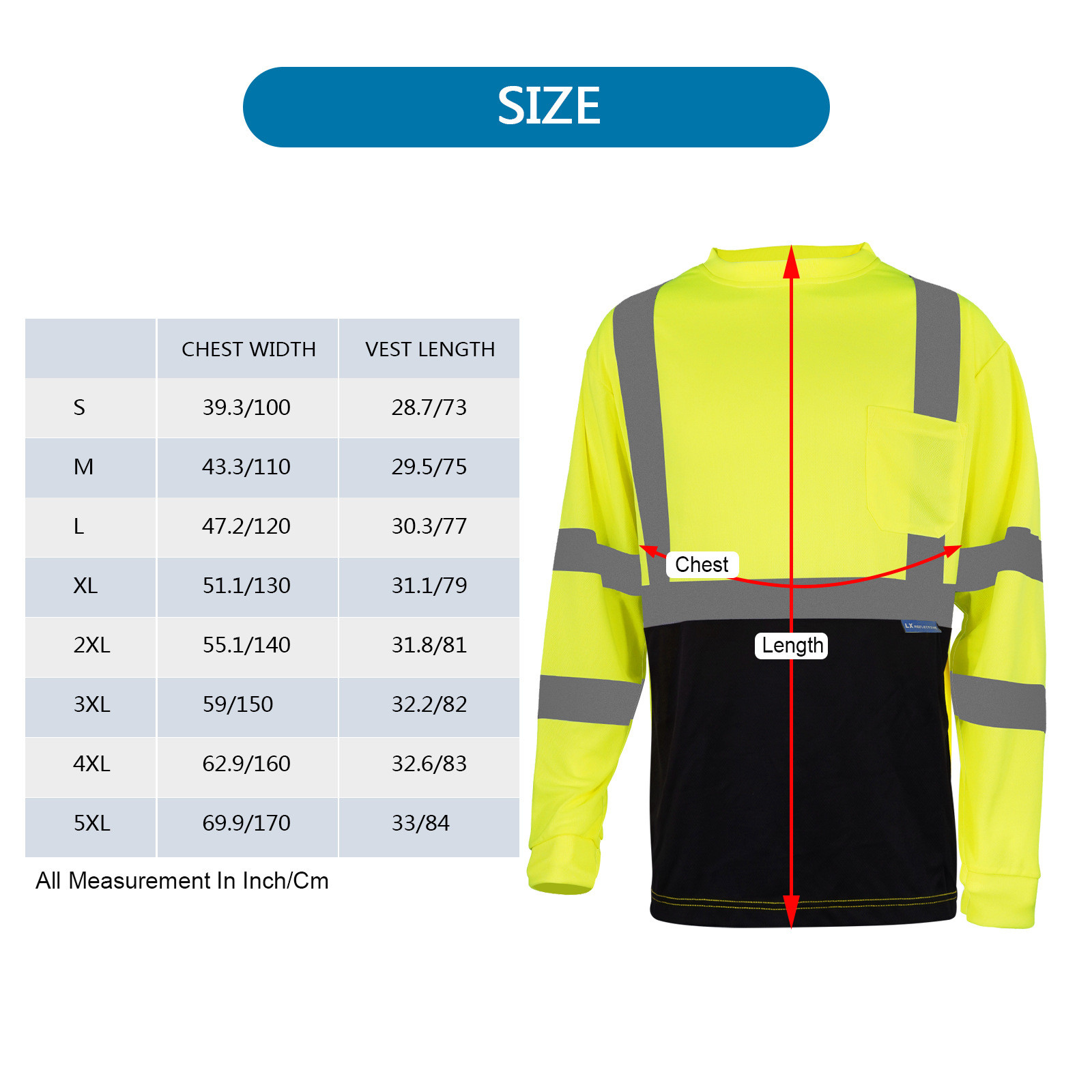 Fluorescent Orange Road Safety Products Safety Hi Vis Long Sleeve Shirts