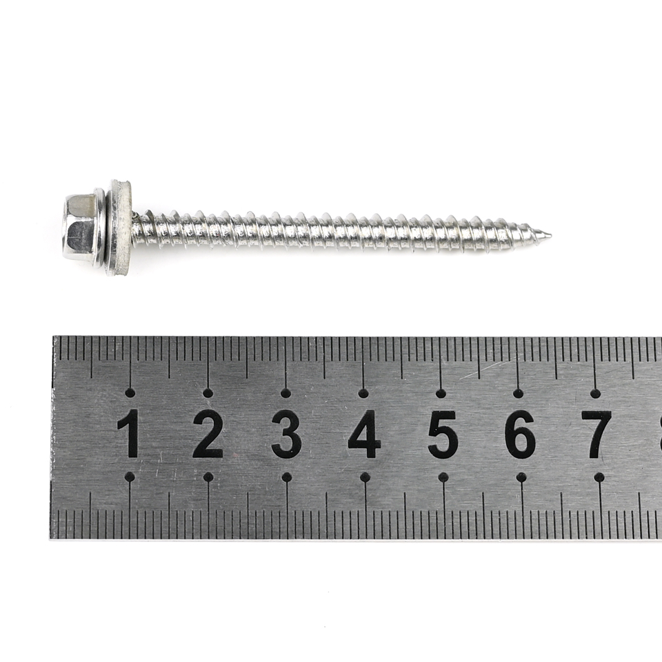 High Low Thread Torx Drive Wood Chipboard Screw with EPDM Washer 60mm 100% QC Tested