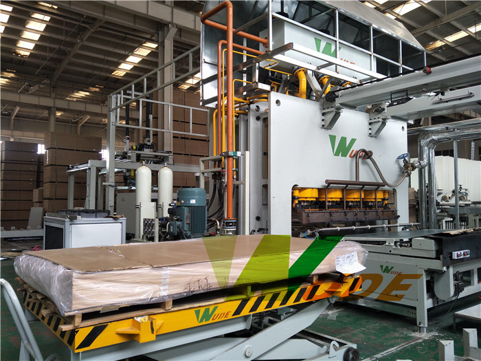 Two Sides Short Cycle Melamine Laminating Hot Press Machine High Performance
