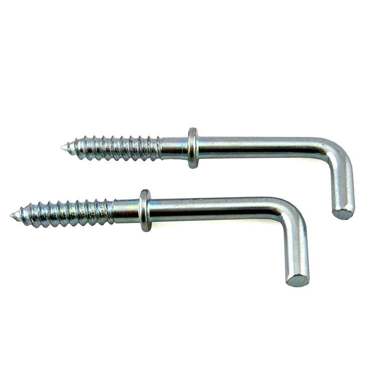 Stainless Steel L Type Screw Hook Black Oxide for Cabinet Connection