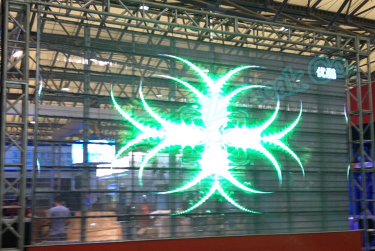 P3.91,P7.81, P10 pantalla led transparente screen indoor outdoor transparent clear led video display screen full color