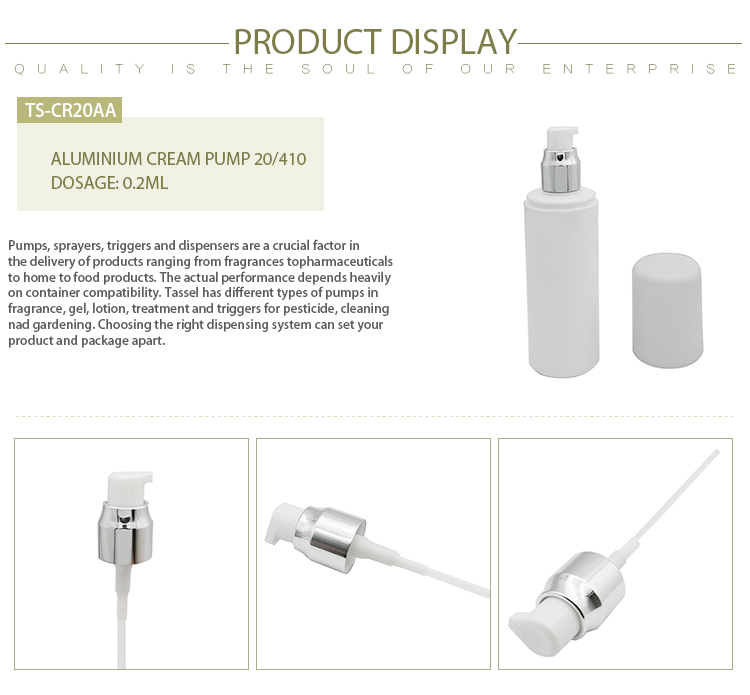 20 410 Center Bathroom Soap Dispenser UV Coating Plastic Lotion Pump