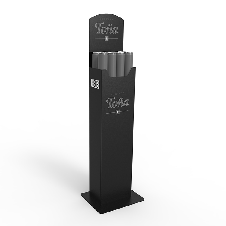Customized Double-sided Wine Racks Wine Rack Wood Wooden Display Stand for Canned Alcoholic Beverage