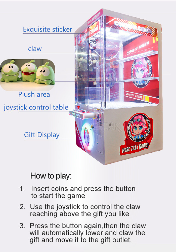 Super Doll Gift Game Vending Machine With Anti Theft System