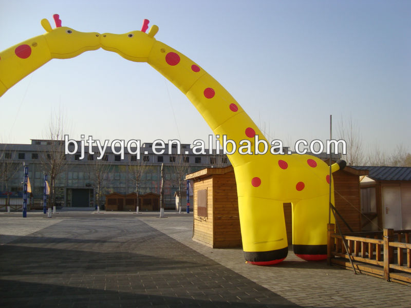 Promotion UV Printing Logo Printed Oxford Custom Inflatable Arch Giant Inflatable Arches with LED light