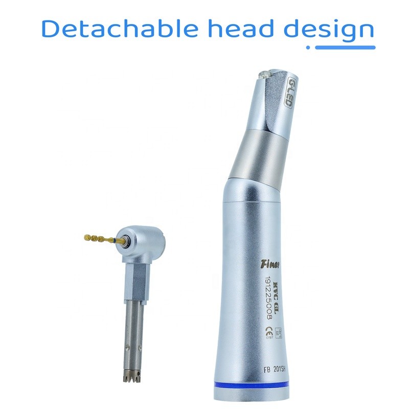 Contra Angle Metal Dental Slow Speed Handpiece Blue Color E Type Connection