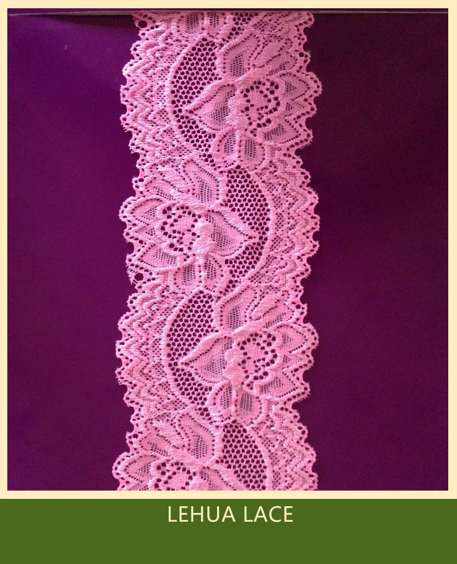Hot Selling and nice quality Nylon Spandex Stretchy Brazil Lace from China